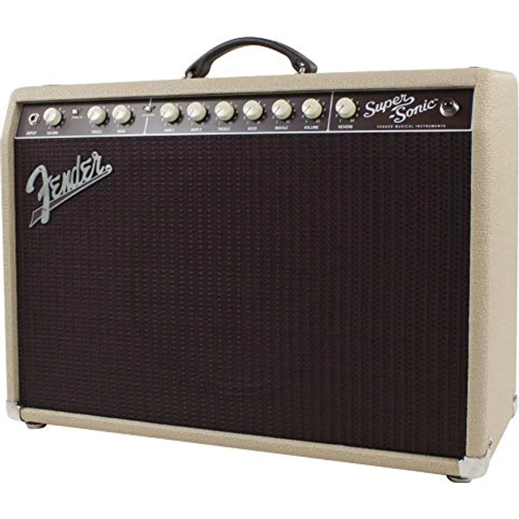 Fender Super-Sonic 22 Combo Blonde, E-Gitarren-Combo mit 22 Watt, 1x12" Lautsprecher, 2 Kanäle, Röhrenverstärkung – Bild 3