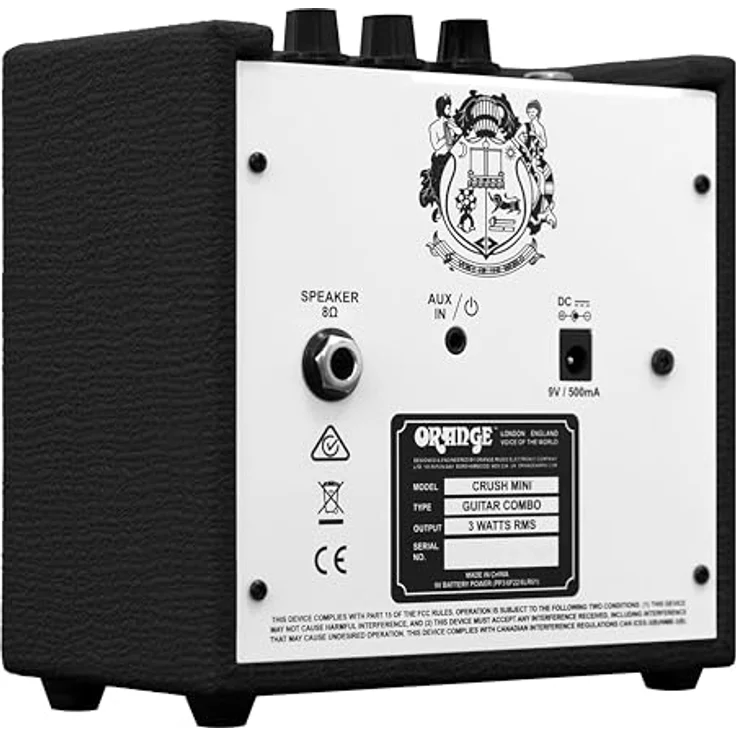 Orange Crush Mini BK, Mini-Gitarren Combo mit 3 Watt RMS, 4" Lautsprecher, schwarz – Bild 4