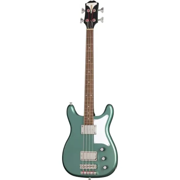 Epiphone Newport Bass, E-Bass mit Mahagoni-Korpus und Indian Laurel Griffbrett, Pacific Blue