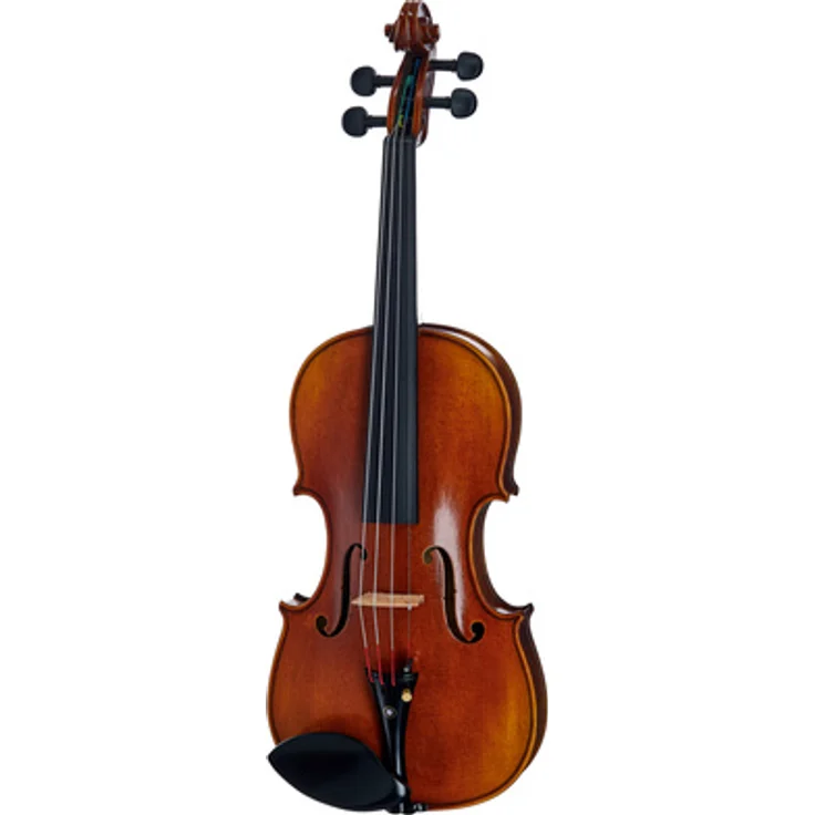 Hidersine Veracini Finetune Violin Set 4/4, mit massiver Fichtendecke, Ahornboden, Ebenholz-Griffbrett und Wittner Feinstimm-Wirbeln, inkl. Koffer und Holzbogen