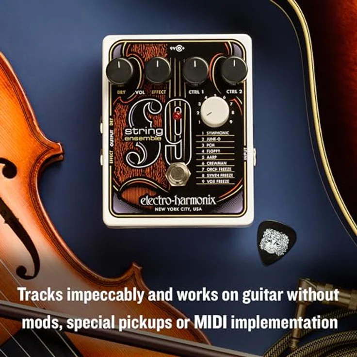 Electro Harmonix String9 String Ensemble, Effektpedal für E-Gitarre mit 9 Soundeinstellungen und True/Buffered Bypass – Bild 8