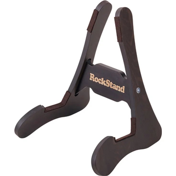 Rockstand Wood A-Frame Stand Rustic Oak, Gitarrenständer aus massivem Eschenholz mit Filz- und Gummi-Applikationen, für elektrische Gitarren und Bässe