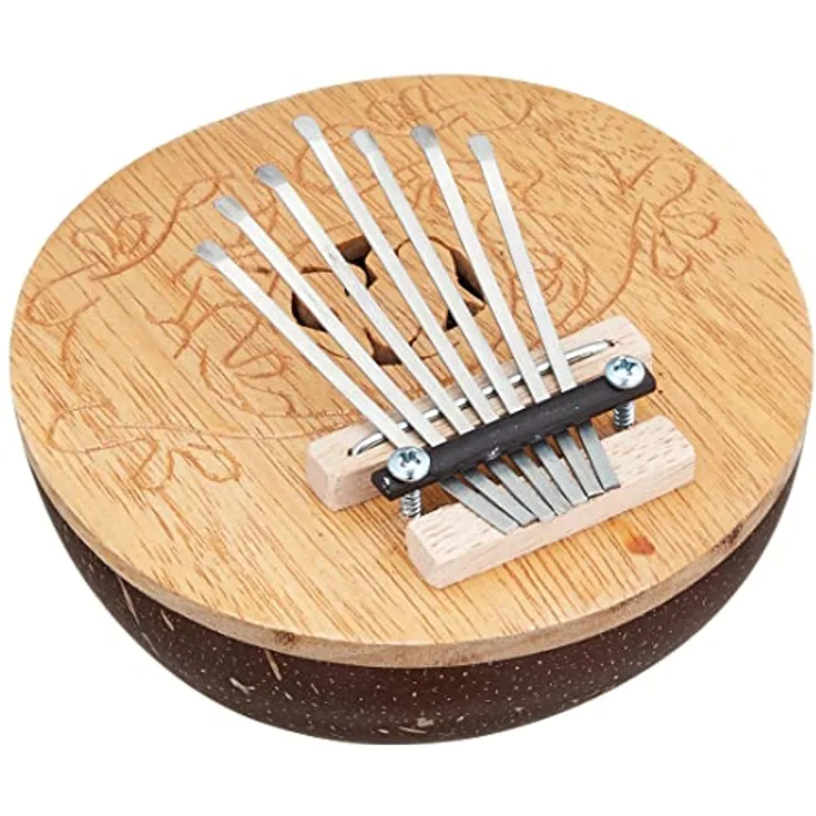 Toca T-CK Coconut Kalimba, Kalimba aus Kokosnuss mit 7 verschiedenen Noten