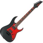 Ibanez Gio GRG131DX-BKF E-Gitarre mit ausgewogener Verarbeitung, Farbe Black Flat