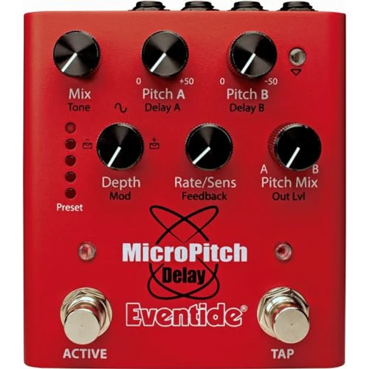 Eventide MicroPitch Delay, Effektpedal für E-Gitarre mit dualen, verstimmbare Delays und Modulation, MIDI-fähig – Bild 3