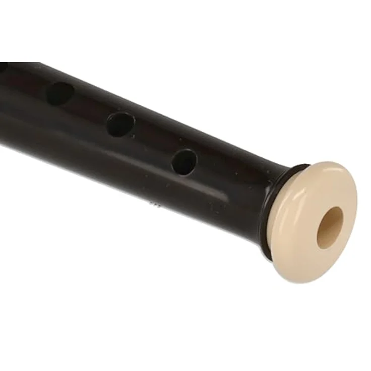 Aulos 501S Symphony Garklein Blockflöte, C-Blockflöte mit elfenbeinfarbenem Mundstück, dunkelbraunem Korpus, einteilig, inkl. Tasche – Bild 5