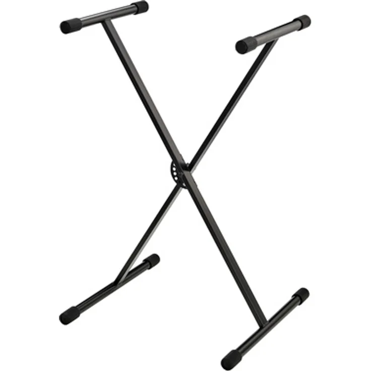 Millenium KS-1001, Keyboardständer Economy, belastbar bis 20 kg, schwarz, höhenverstellbar von 50 cm bis 92 cm, klappbar, Gewicht 2,5 kg