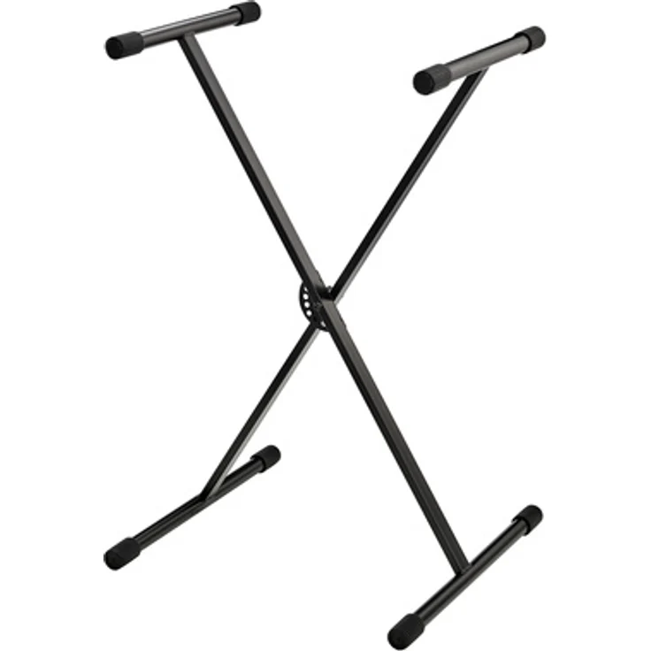 Millenium KS-1001, Keyboardständer Economy, belastbar bis 20 kg, schwarz, höhenverstellbar von 50 cm bis 92 cm, klappbar, Gewicht 2,5 kg