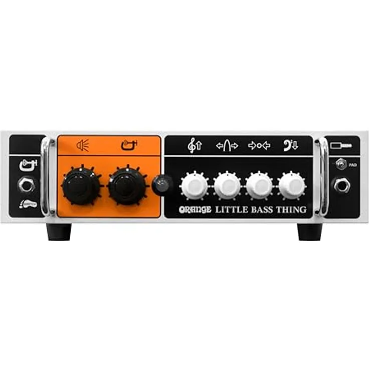 Orange Little Bass Thing, Class D Bass Topteil mit 500 Watt Leistung, FX Loop und Kompressor, weiß
