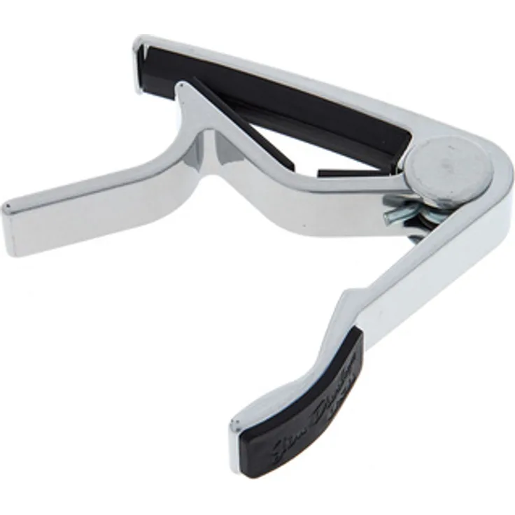 Dunlop Trigger Capo Acoustic Curved N, Kapodaster für Western/Akustik-Gitarre, Nickel