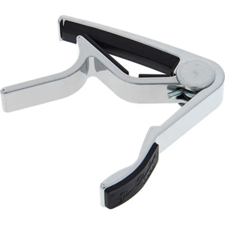 Dunlop Trigger Capo Acoustic Curved N, Kapodaster für Western/Akustik-Gitarre, Nickel