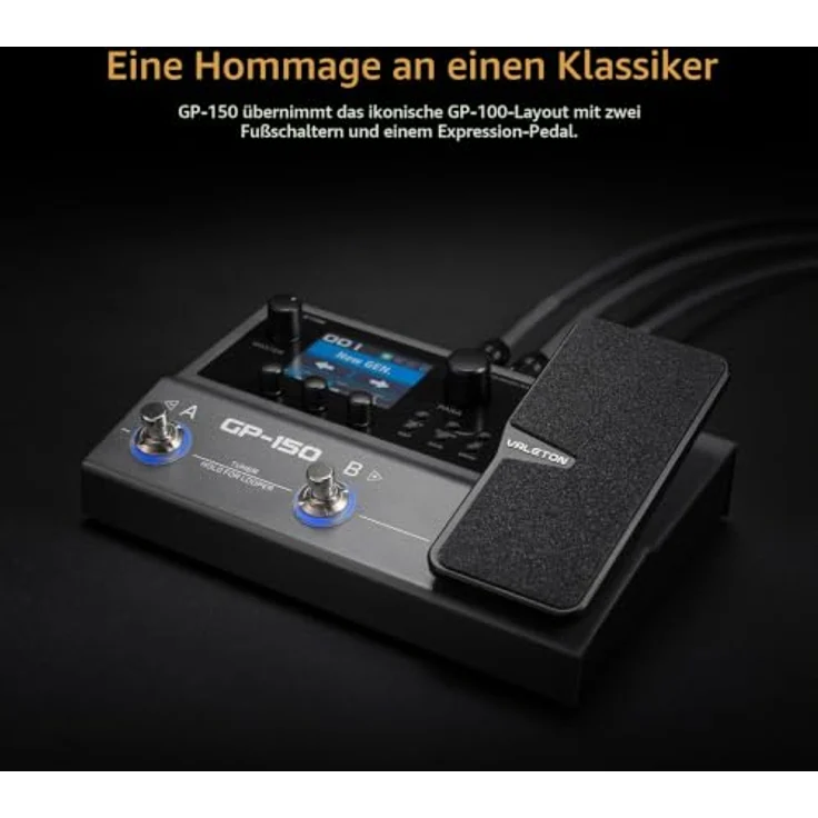 VALETON Multi-Effekt Prozessor 200+ HD Modeling Effekte, IR-Laden/NAM, 180-Sekunden-Looper, BT 5.0 Audio-Streaming, robustes Metallgehäuse – Bild 2