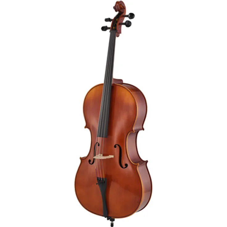 Gewa Sonata Cello Set 4/4 CB, Handgefertigtes Cello mit Ahorn-Boden und Fichten-Decke, Carbon-Bogen und Taschen mit Rucksackriemen