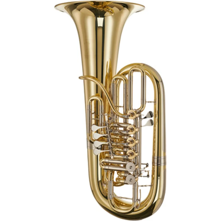 Melton 4460-L F-Tuba, Messing, 6/4 Größe, Bohrung 19,50mm-21,50mm, inkl. Gigbag und ICON 18 Mundstück