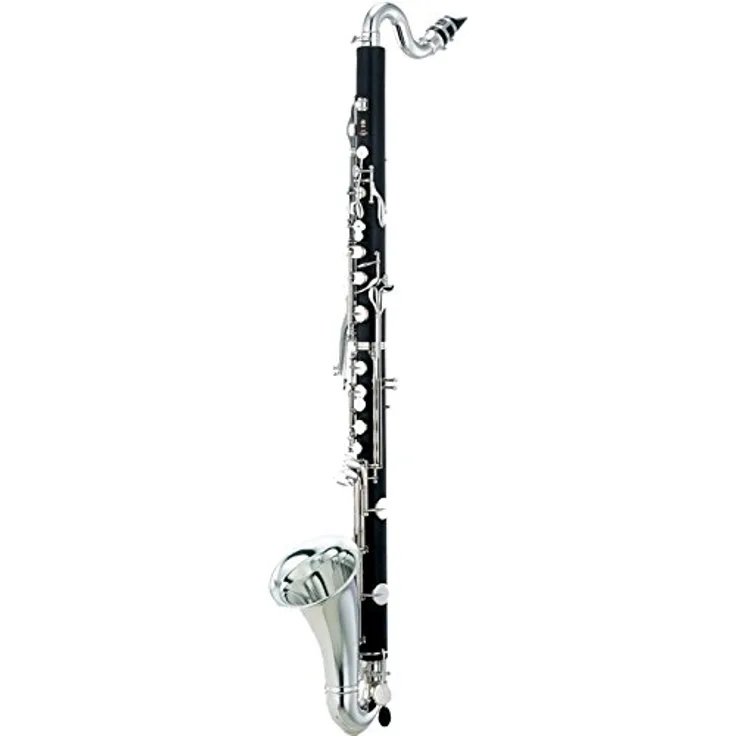 Yamaha YCL-221 II S Bassklarinette in Bb, Boehm System, zweiteiliger ABS-Korpus, 20 Klappen, versilberte Mechanik, inkl. 4C Mundstück und Koffer