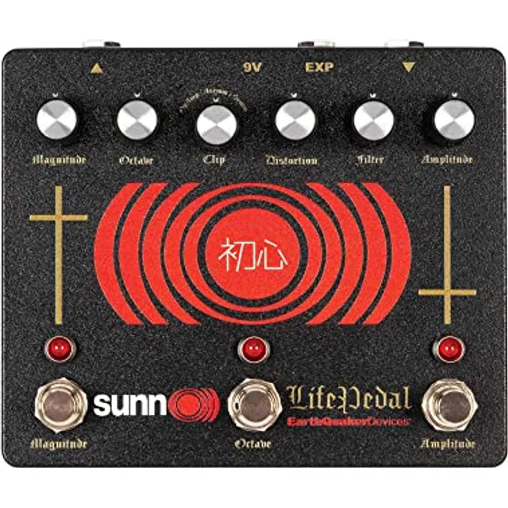 EarthQuaker Devices Sunn O))) Life Pedal V3, Distortion / Boost / Octaver Effektpedal mit regelbarem Octave-Up Effekt, 3 wählbare Clipping-Modi, Metallgehäuse – Bild 1