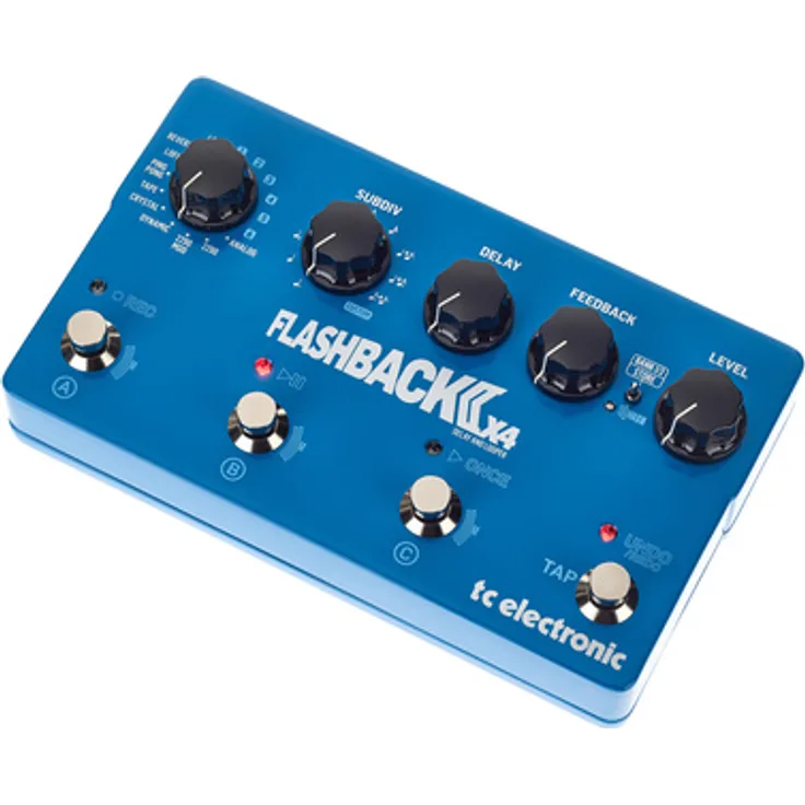tc electronic Flashback 2 X4 Delay, Effektpedal mit 10 Delay-Typen, 40 Sekunden Looper und MASH-Fußschaltern
