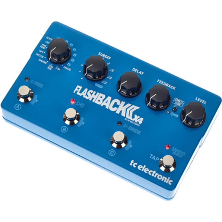tc electronic Flashback 2 X4 Delay, Effektpedal mit 10 Delay-Typen, 40 Sekunden Looper und MASH-Fußschaltern