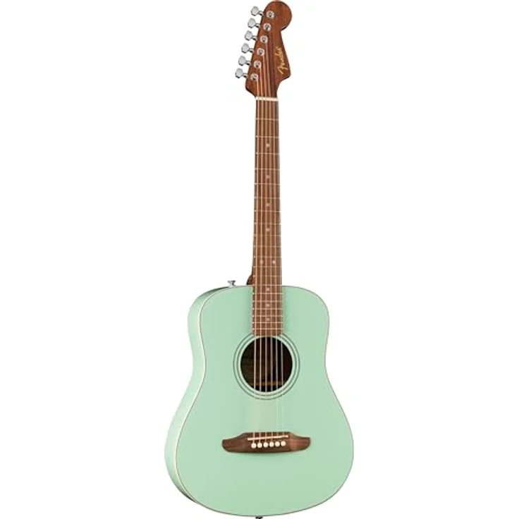 Fender CA STD Redondo Mini WB IB SFG, Westerngitarre in Surf Green, Fichtendecke, Sapele Boden und Zargen, Okoume Hals, Walnuss Griffbrett, 20 Vintage Bünde, inkl. Gig Bag – Bild 4