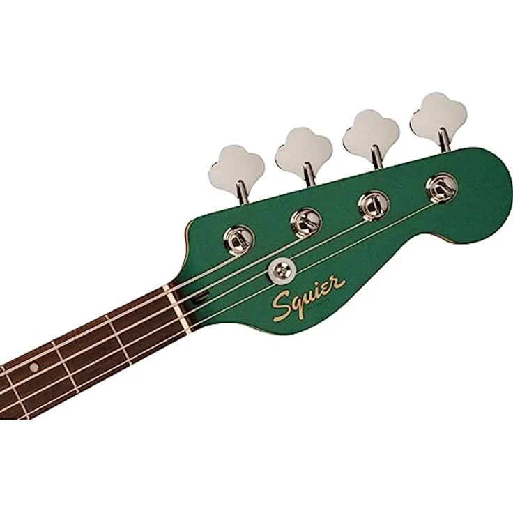 Squier Paranormal Rascal Bass HH SWG, E-Bass mit Pappel-Korpus, Ahorn-Hals, 2x Humbucker, Sherwood Green – Bild 6