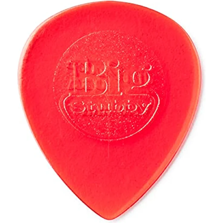 Jim Dunlop Plektrum Big Stubby, 1,00 mm, 24 Stück mit präziser Spitze und taktilem Grifffläche – Bild 1