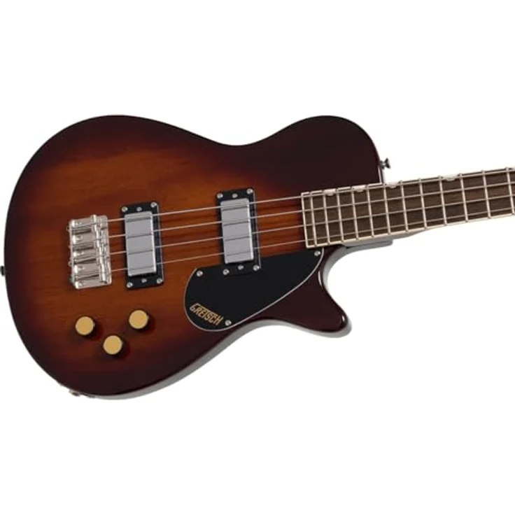 Gretsch Streamliner Jet Club Bass HVNA BRST, E-Bass mit Nato Korpus, Havana Burst, Single-Coil Tonabnehmer und geschraubtem Hals – Bild 5