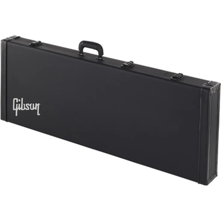 Gibson Explorer Case Modern, Gitarrenkoffer für Explorer Modelle mit 3 robusten Verschlüssen und Zubehörfach, Schwarz
