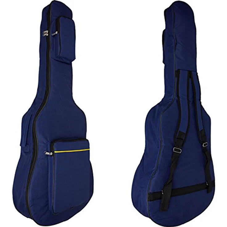 MINGZE 41 Zoll Gitarrentasche, wasserdichter Gitarren Rucksack aus 600D Oxford Stoff, verstellbarer Schultergurt, Blau – Bild 1