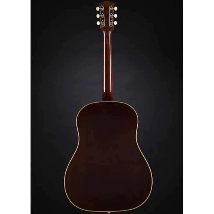 Gibson 1942 Banner J-45 VS, Westerngitarre mit Mahagoni-Korpus, thermisch behandelter Fichtendecke, Vintage Sunburst, inkl. Koffer – Bild 3