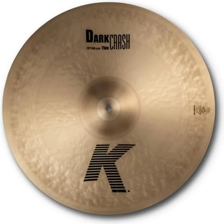 Zildjian 19" K-Serie Dark Crash Thin, Schlagzeugbecken mit dunklem, warmem Sound und schnellem Sustain
