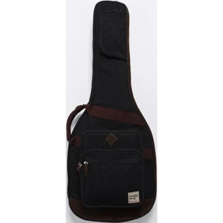 Ibanez IGB541D-BK Powerpad E-Guitar Gigbag mit 15mm Polsterung, stoßdämpfendem Powerpad und 4 Zubehörfächern, Jeans Design Schwarz – Bild 3