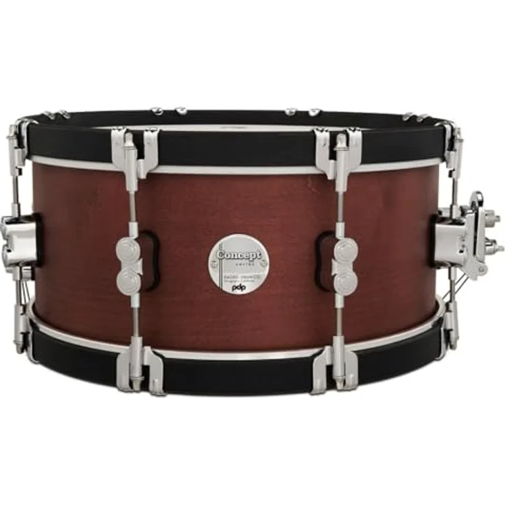 DW PDP 14"x6,5" Ox Blood Snare, Ahornkessel mit Ebony Holzspannreifen und chrom Hardware – Bild 1