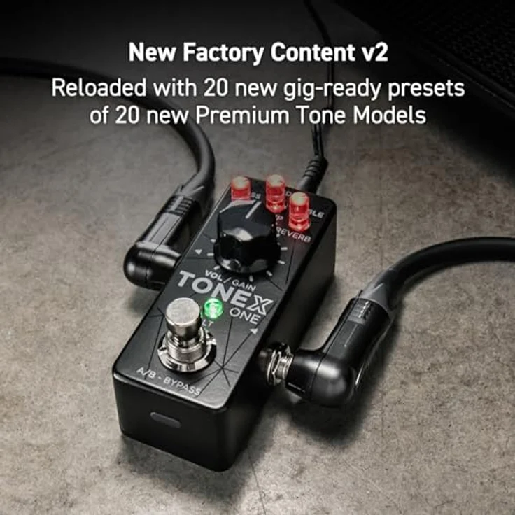 IK Multimedia ToneX One, Overdrive-Pedal mit AI Tone Modeling, 20 Presets, TRS mono/stereo Out und eingebautem Tuner – Bild 5