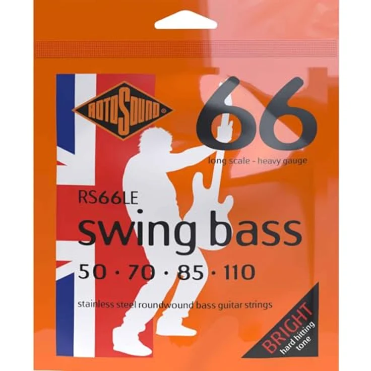 Rotosound RS66LE Swing Bass E-Bass Saiten, 4-Saiter Satz aus Edelstahl, Long Scale, heavy .050" .070" .085" .110" – Bild 2