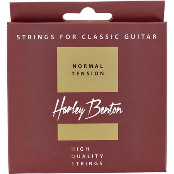 Harley Benton HQS CL Normal Tension, Gitarrensaiten für Konzertgitarre mit glattem Nylon und versilbertem Kupferdraht, Saitenstärken .0280-.043w