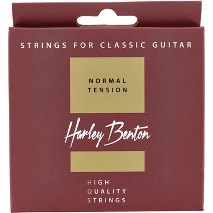 Harley Benton HQS CL Normal Tension, Gitarrensaiten für Konzertgitarre mit glattem Nylon und versilbertem Kupferdraht, Saitenstärken .0280-.043w