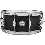 DW PDP 14"x6,5" Black Wax Snare, 10-lagiger Ahornkessel mit mattschwarzer Oberfläche, DW MAG Abhebung, True Pitch Spannschrauben