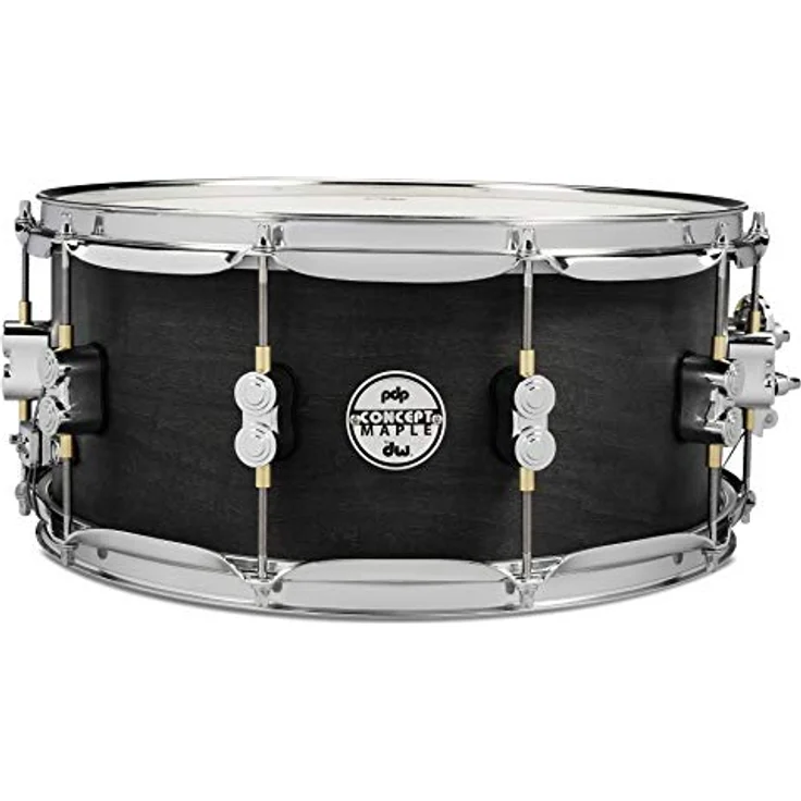 DW PDP 14"x6,5" Black Wax Snare, 10-lagiger Ahornkessel mit mattschwarzer Oberfläche, DW MAG Abhebung, True Pitch Spannschrauben – Bild 1