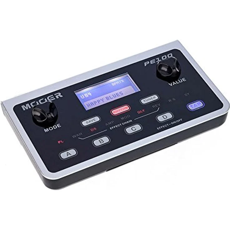 Mooer PE 100 Portable Guitar Effects, Multieffektgerät für E-Gitarre mit 39 Effekttypen, 99 Presets, integrierten Stimmgerät und Schlagzeug-Rhythmen, kompakt und leicht – Bild 3