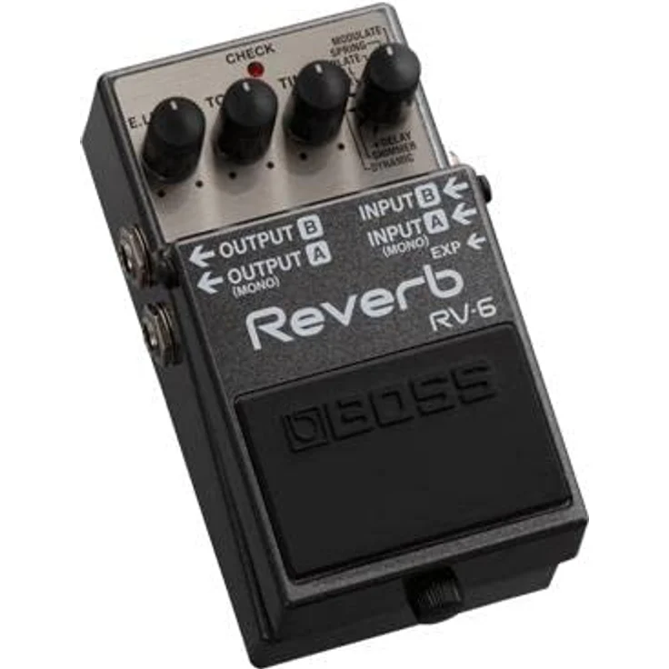 Boss RV-6, kompaktes Hallpedal mit 8 Sound-Modi und Expression-Pedal-Eingang – Bild 3
