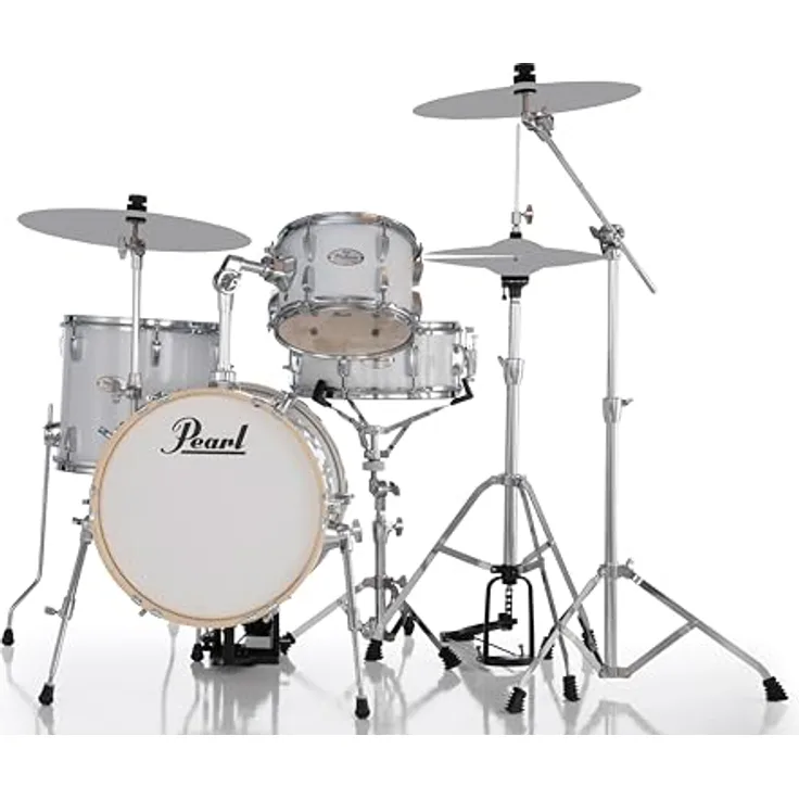Pearl Midtown Set MT564/C-D33, Schlagzeug in Pure White mit 6-lagigem Pappelkessel und chrom Kesselhardware