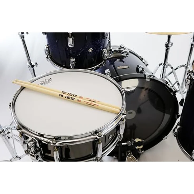 Vic Firth Custom SD4 Combo, American Hickory Drumsticks mit Holzspitze, 15 7/8 Zoll Länge, ideal für Jazzquartett und Kammermusik – Bild 3