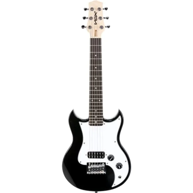 VOX SDC-1 Mini E-Gitarre, kompakte E-Gitarre in Schwarz mit Mini-Humbucker und Tragetasche – Bild 1