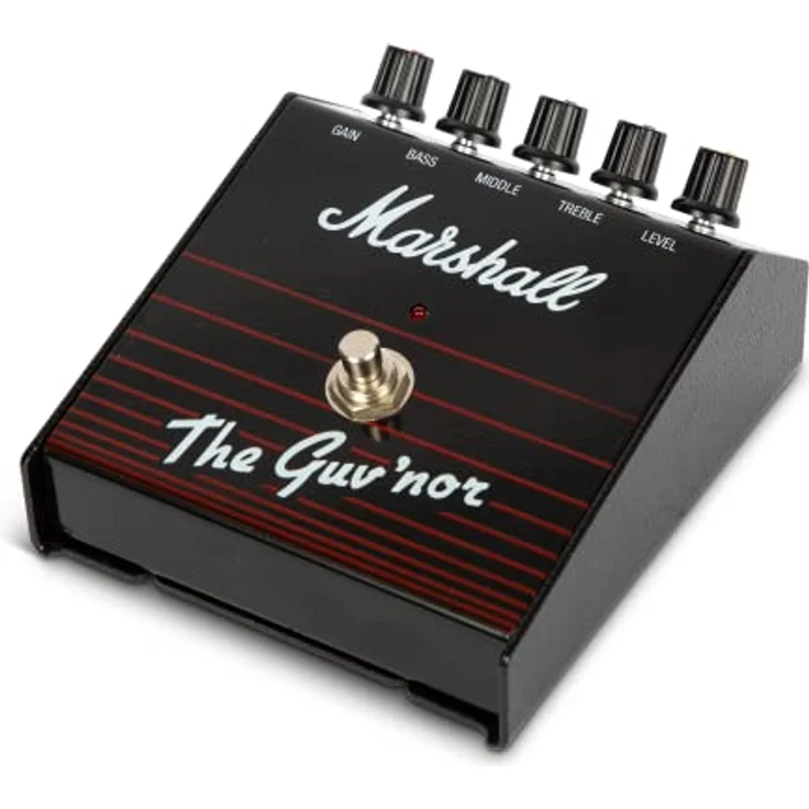 Marshall The Guv´nor, Distortion Effektpedal für E-Gitarre mit Gain, Bass, Middle, Treble und Level Reglern, Made in UK – Bild 2