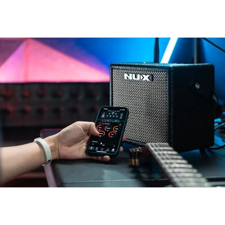 Nux Mighty 8BT MKII, Tragbarer Modeling-Verstärker mit 8 Watt, 6,5" FRFR-Lautsprecher und Bluetooth-Funktion – Bild 8