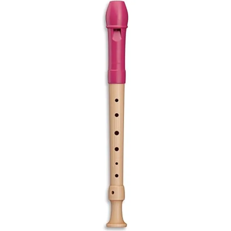 Mollenhauer 17312 Fipple Tere Soprano G SH, Sopranblockflöte in C mit deutscher Griffweise, Kunststoffkopf, Ahornholz, Farbe: beere