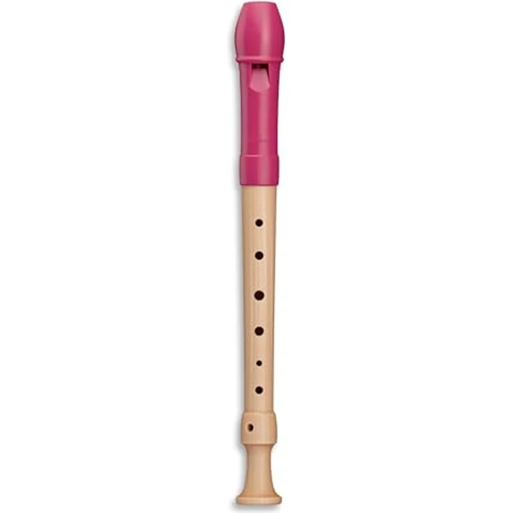Mollenhauer 17312 Fipple Tere Soprano G SH, Sopranblockflöte in C mit deutscher Griffweise, Kunststoffkopf, Ahornholz, Farbe: beere – Bild 1