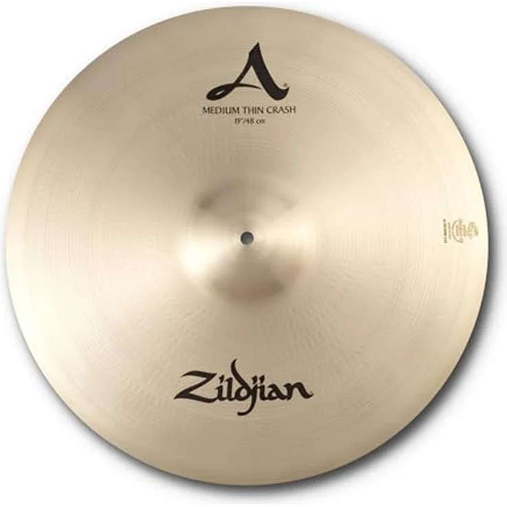 Zildjian 19" A-Series Medium Thin Crash, Schlagzeugbecken mit hellem Klang und starkem Sustain, Regular Ausführung – Bild 1