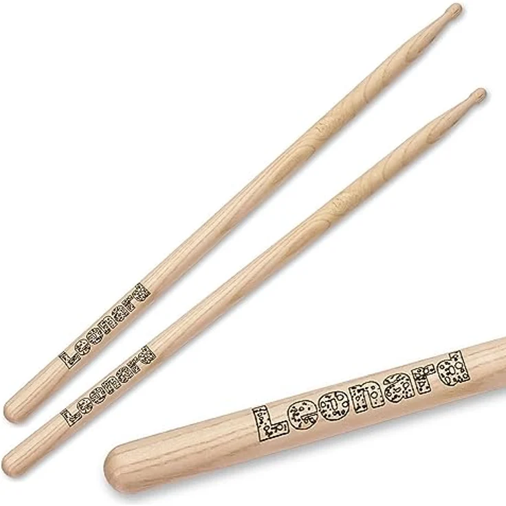 keepdrum Drumsticks 5AN, personalisierte Schlagzeug-Stöcke mit Wunsch-Gravur, graviert auf beiden Stöcken – Bild 5