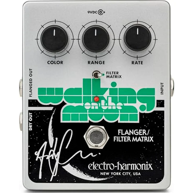 Electro Harmonix Walking On The Moon Flanger, Effektpedal für E-Gitarre mit Filter-Matrix-Schalter und Modulationsreglern – Bild 1